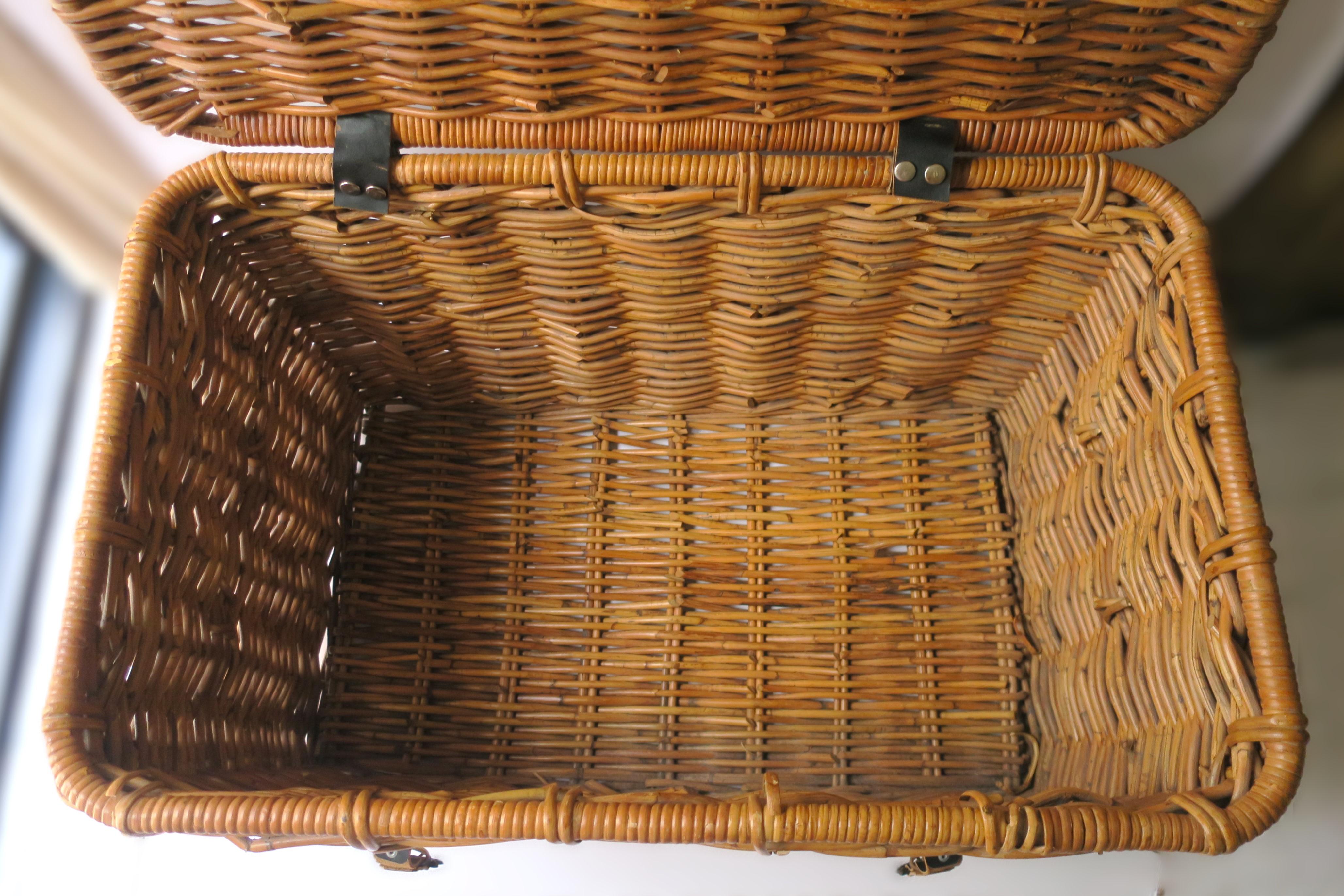 Wicker Basket Storage Trunk 4