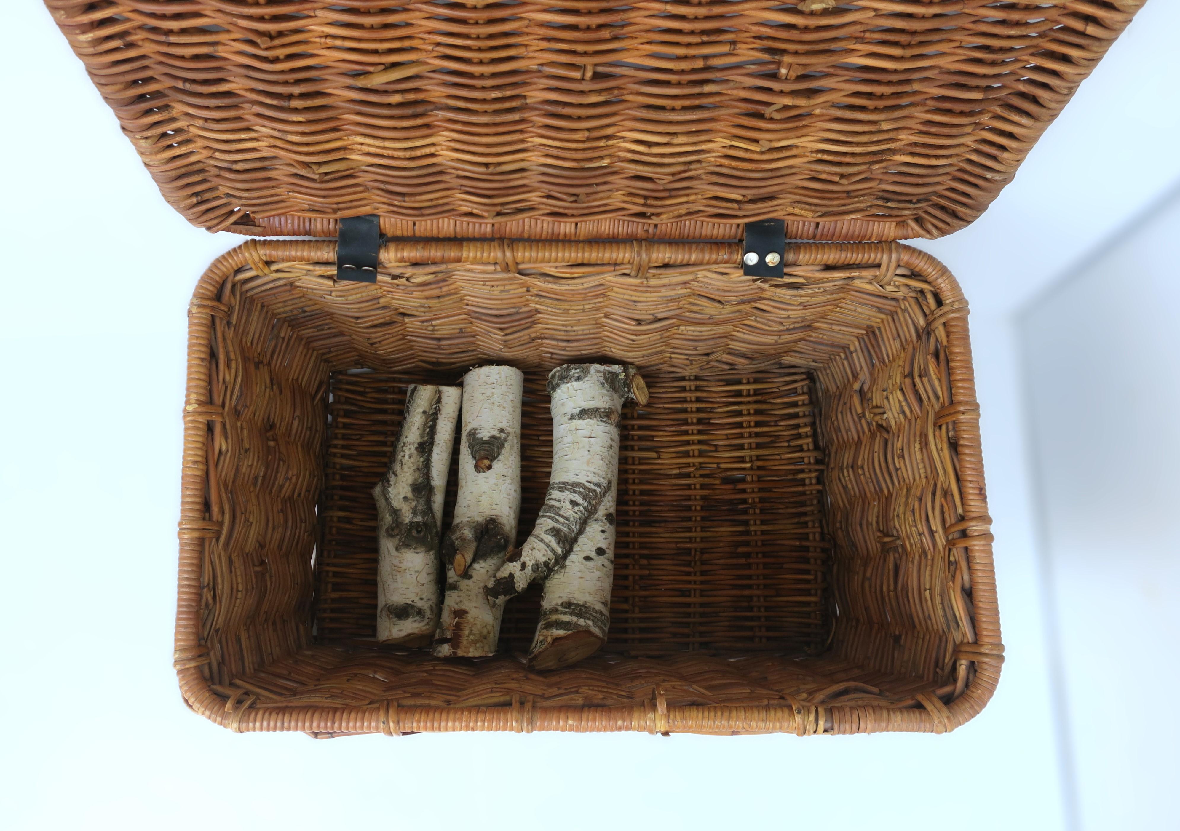 Wicker Basket Storage Trunk 5