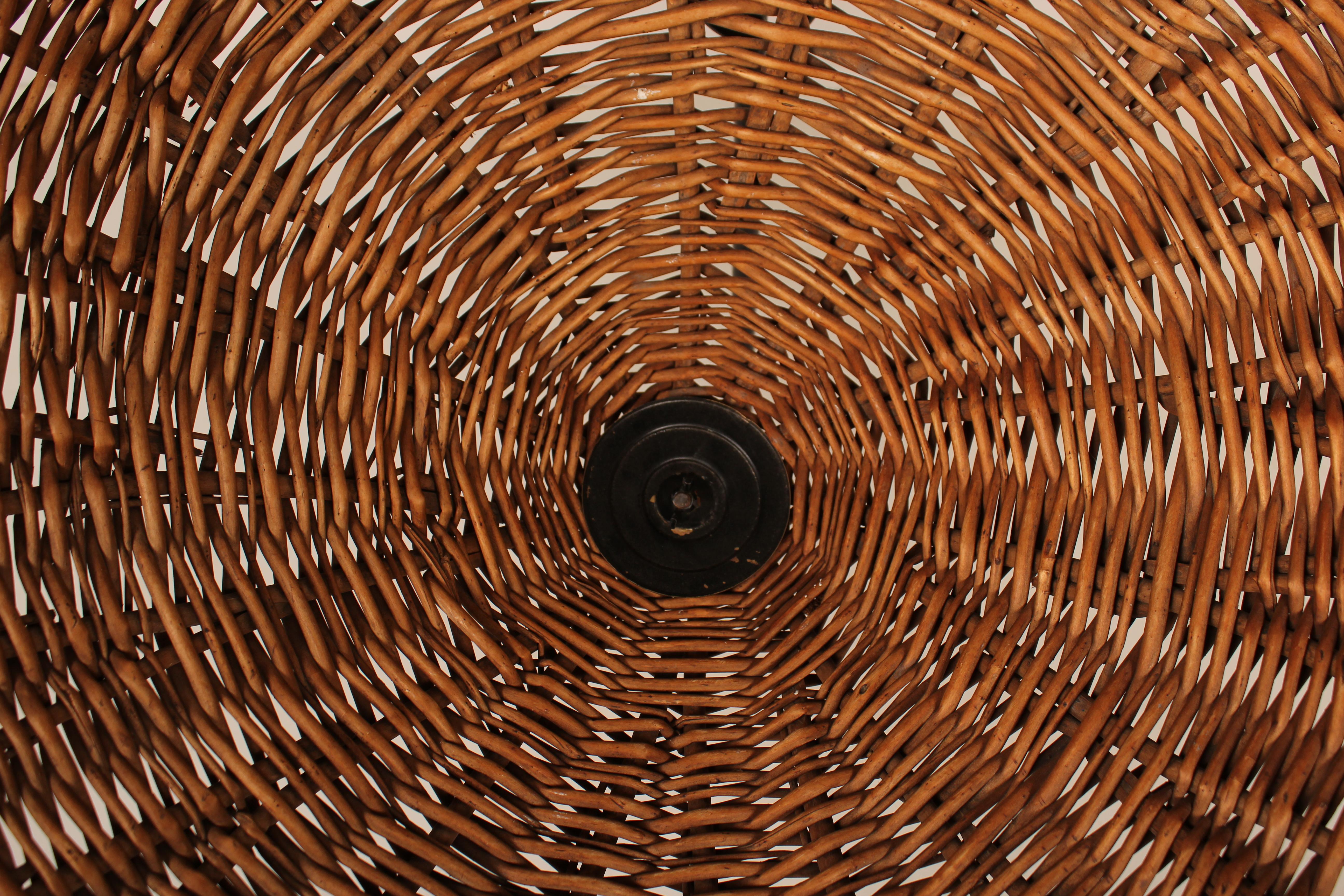 Mid-20th Century Wicker Sunflower Chair by Roberto Mango for Tecno, Italy, 1952