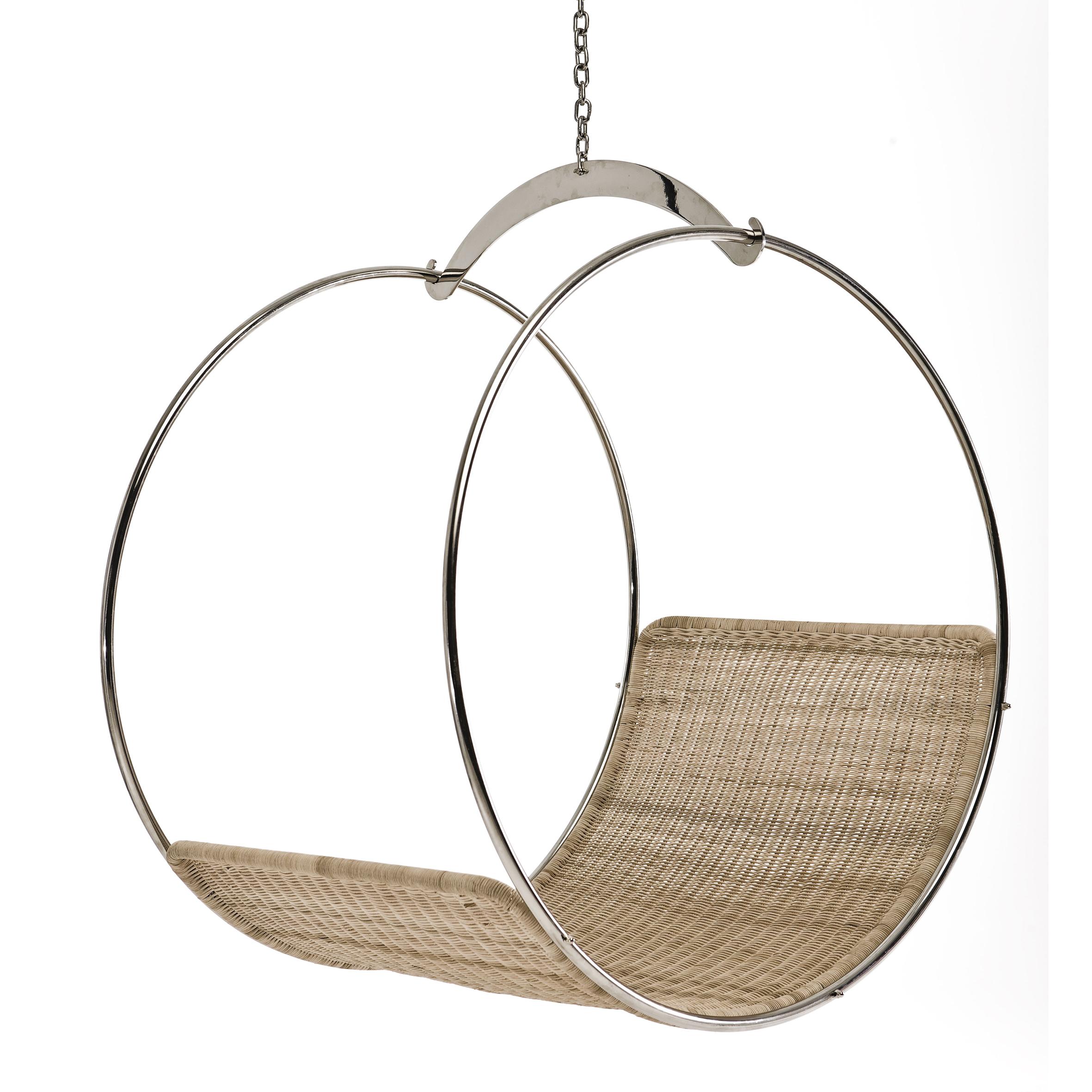Modern Wicker Swing Chair by Egg Designs