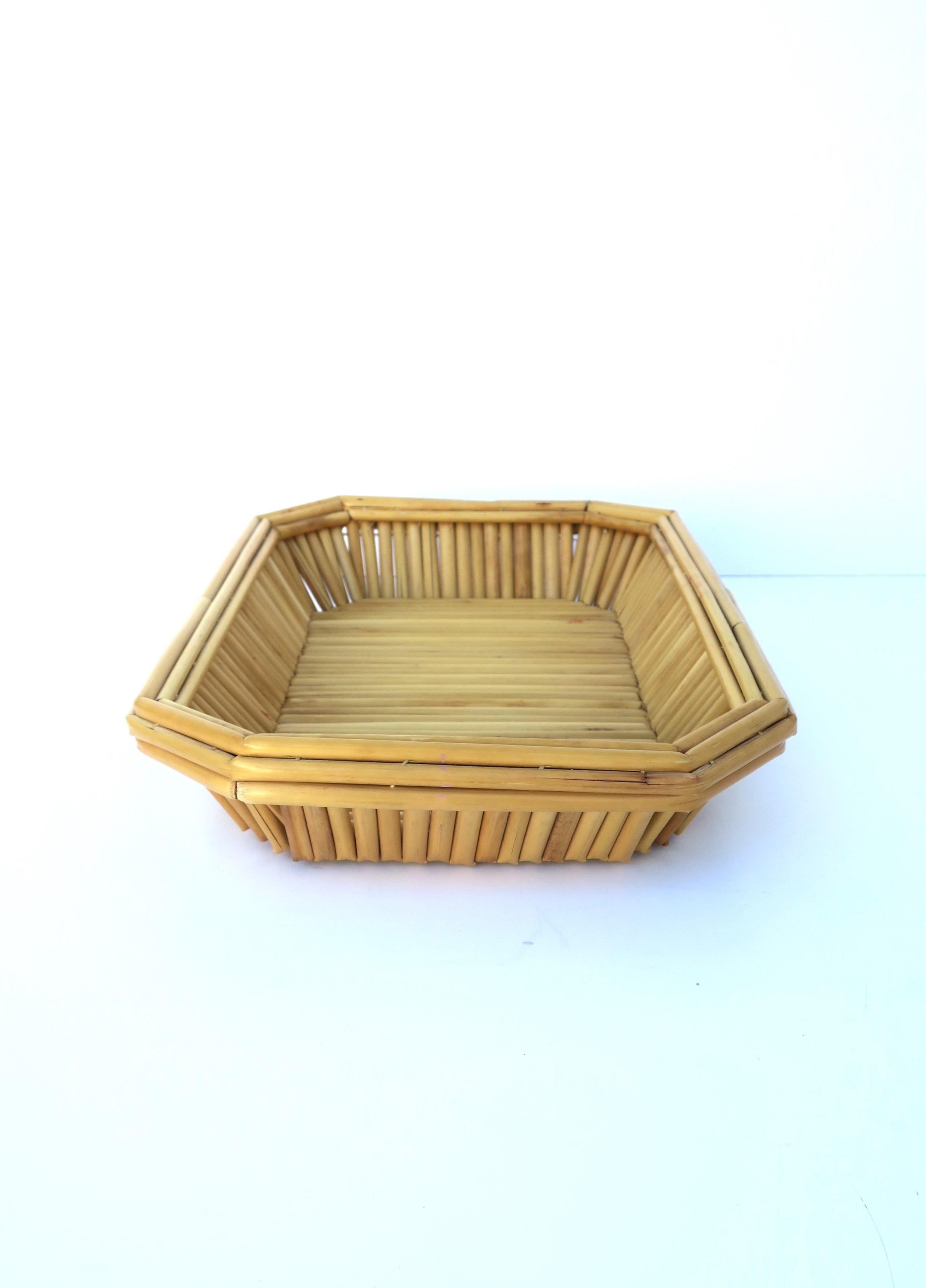 Wicker Tray Basket Centerpiece For Sale 6