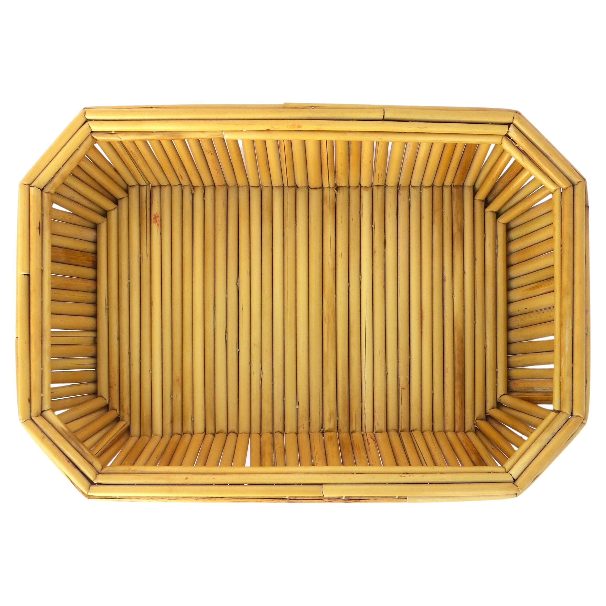 Wicker Tray Basket Centerpiece For Sale