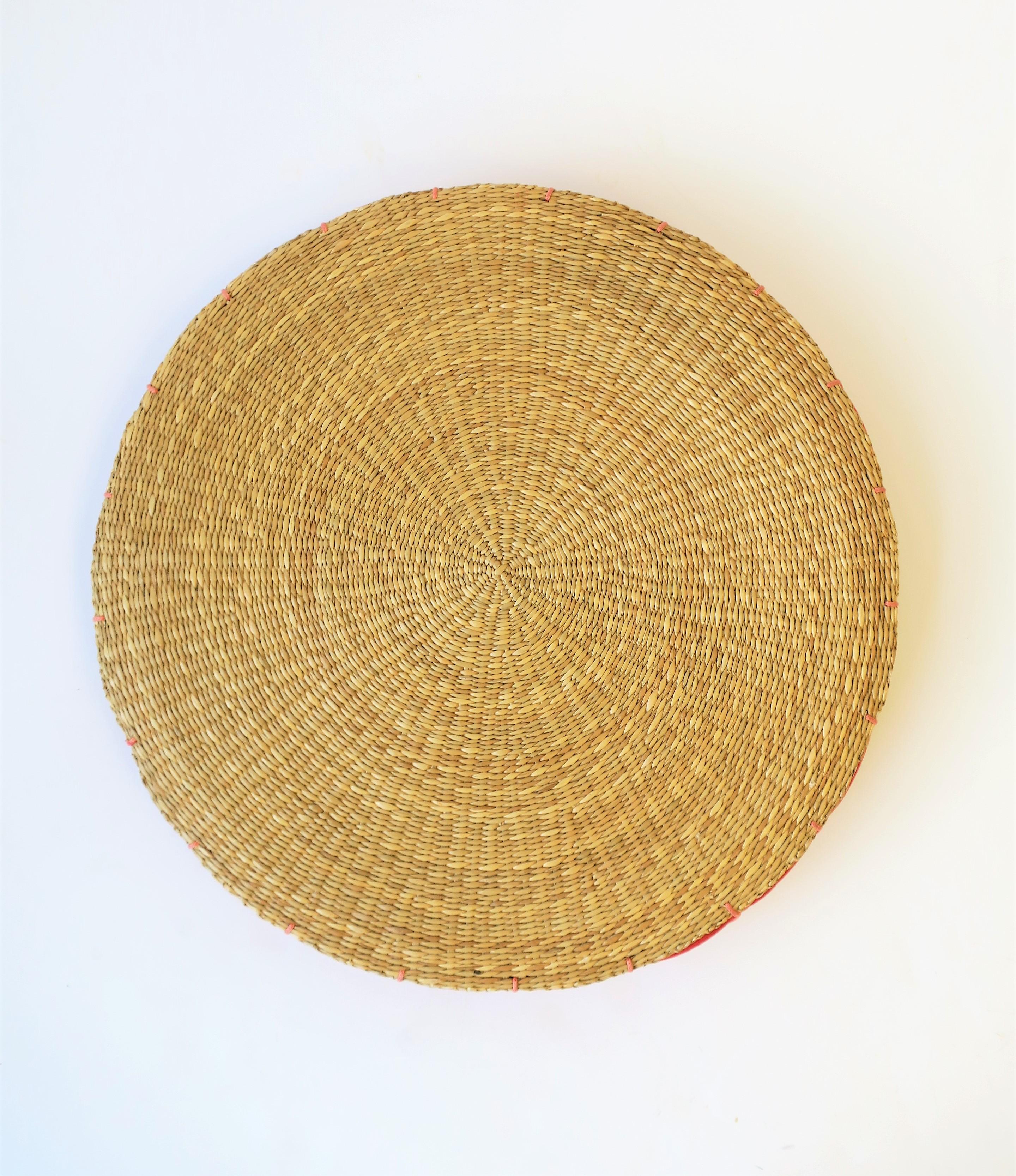 Wicker Tray or Seat Cushion In Good Condition In New York, NY