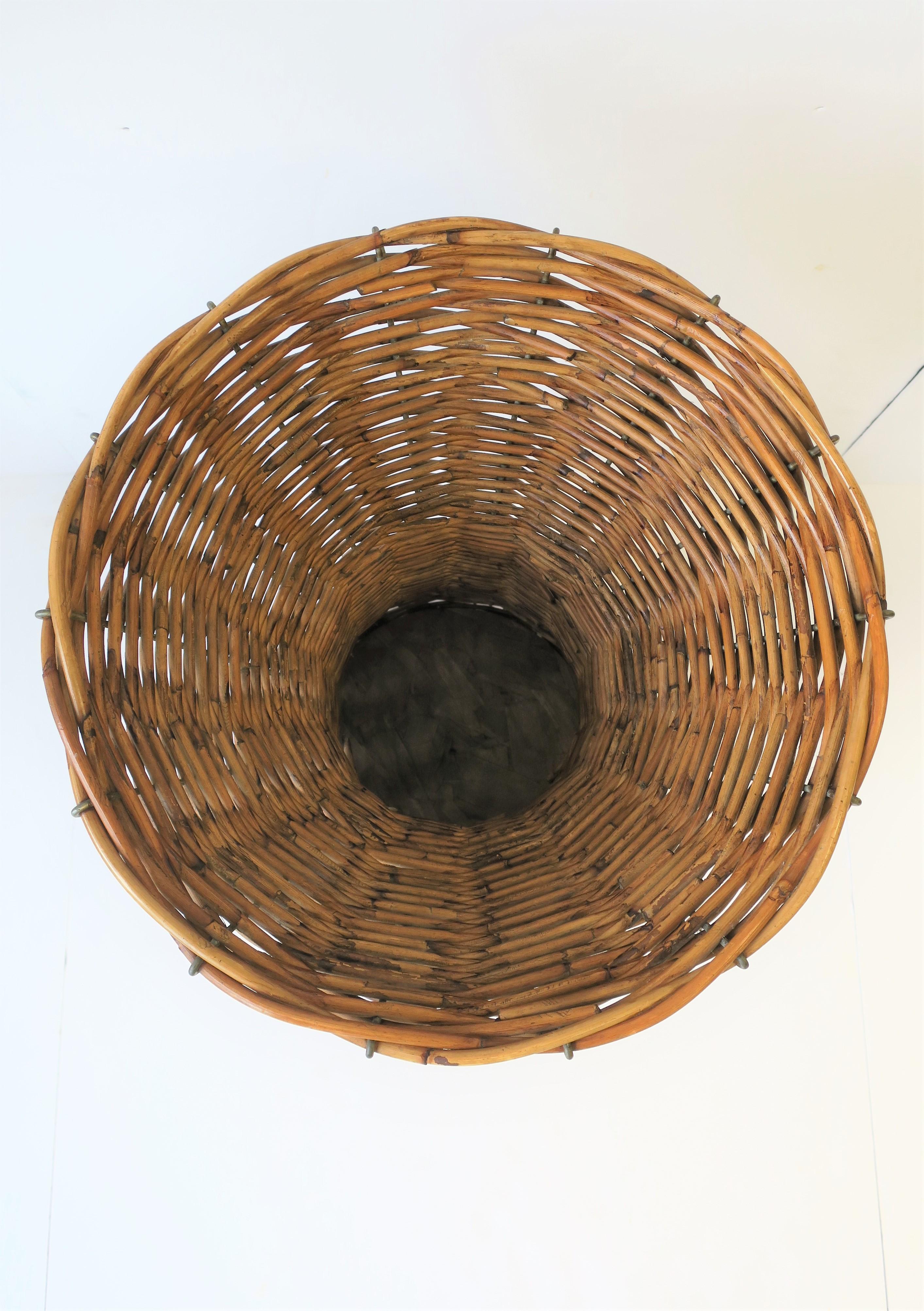 Tall Wicker Vase or Vessel 3