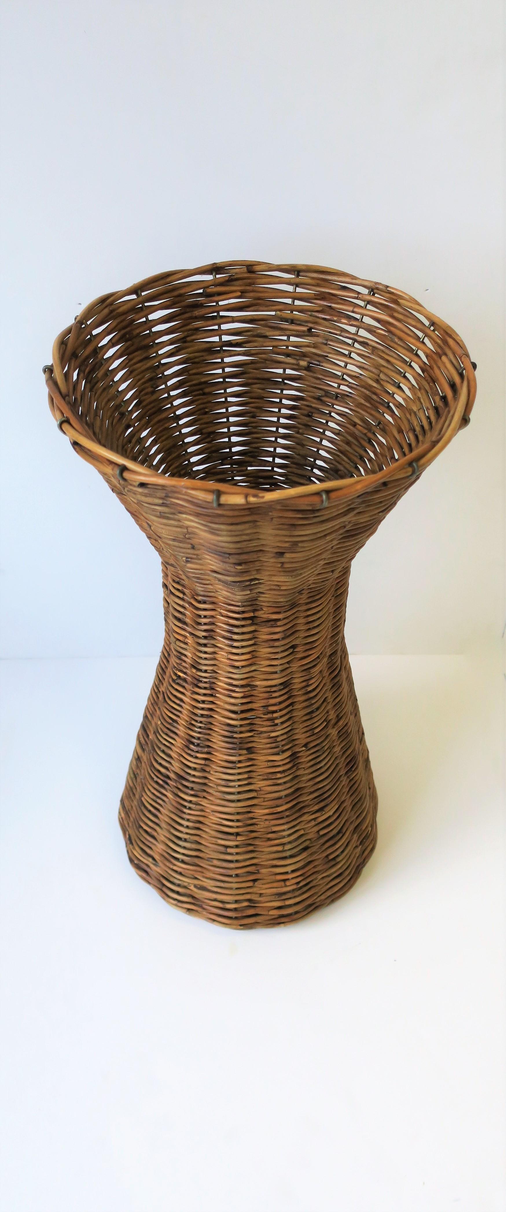 wicker vase tall