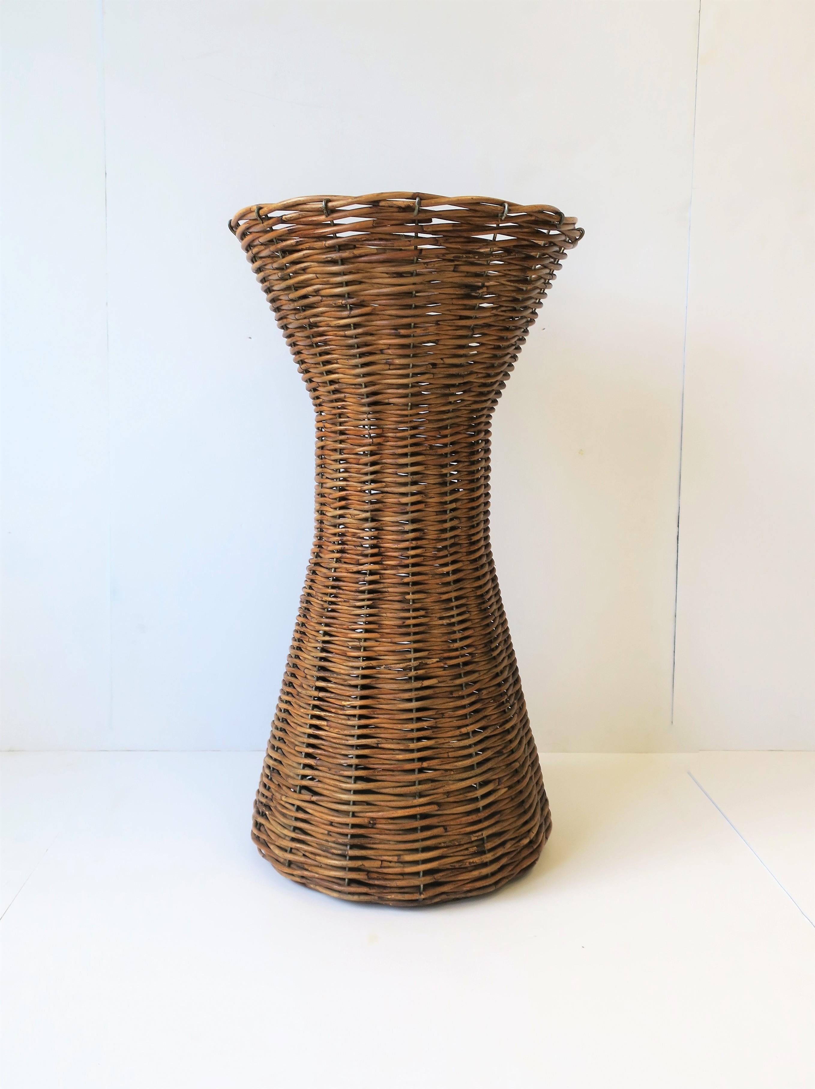 tall wicker vases