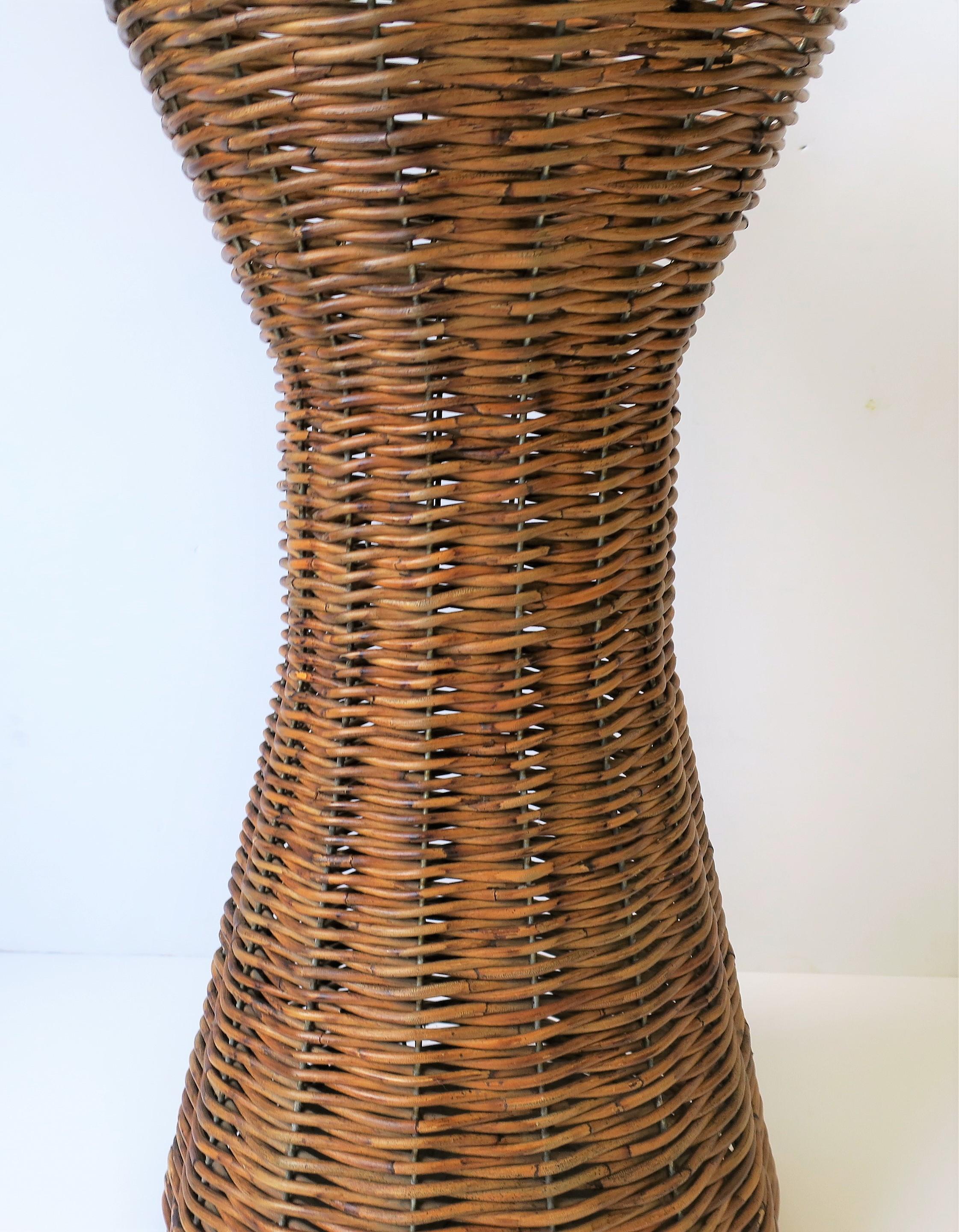 Tall Wicker Vase or Vessel 1