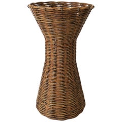 Tall Wicker Vase or Vessel