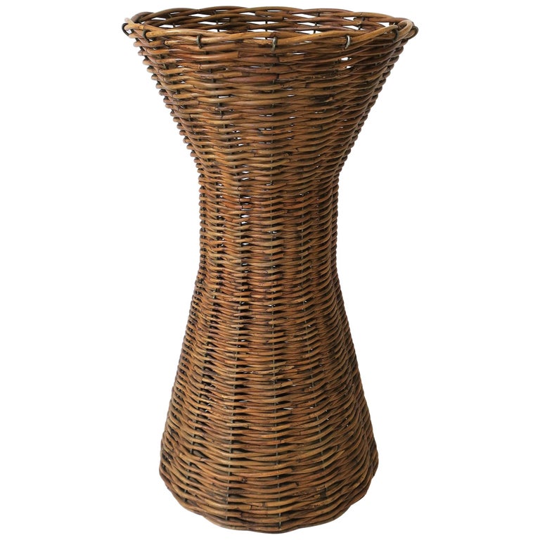 Tall Wicker Vase or Vessel at 1stDibs tall wicker vases, large wicker