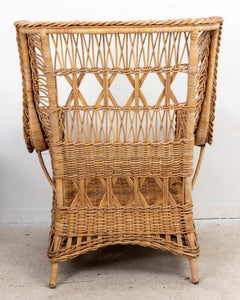 Wicker Wing Chair