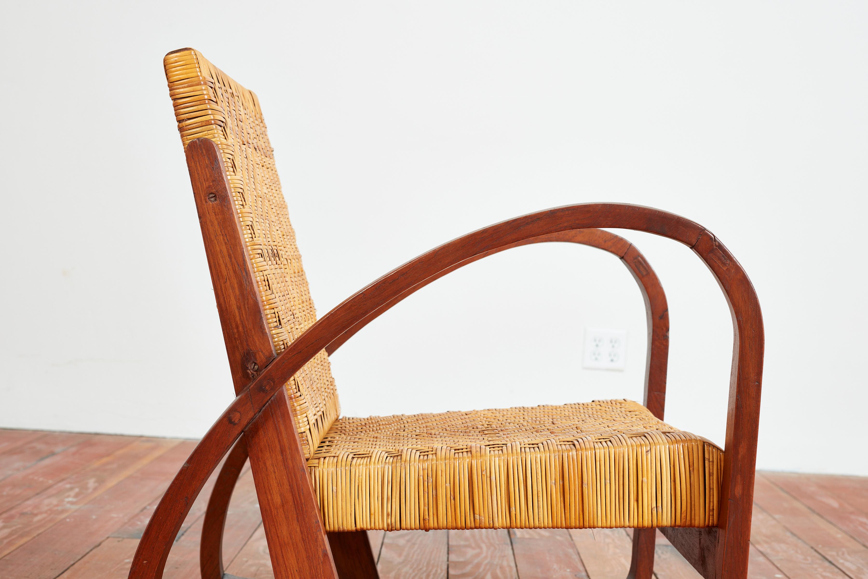 Wicker Wood Chairs 3