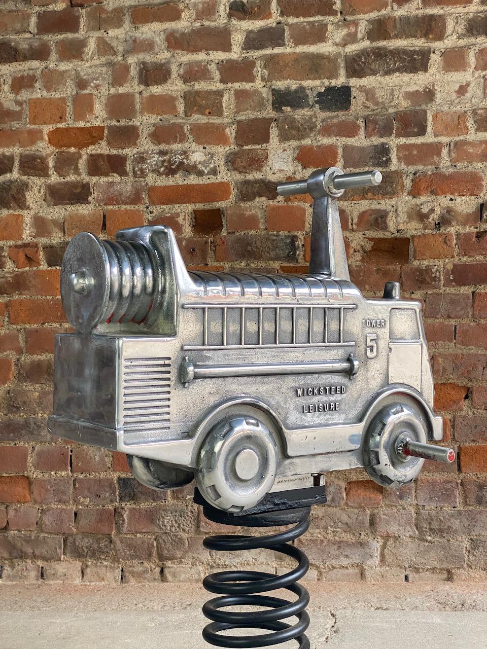 Mid-20th Century Wicksteed Fire Engine Child’s Fairground Rocker, Circa 1950