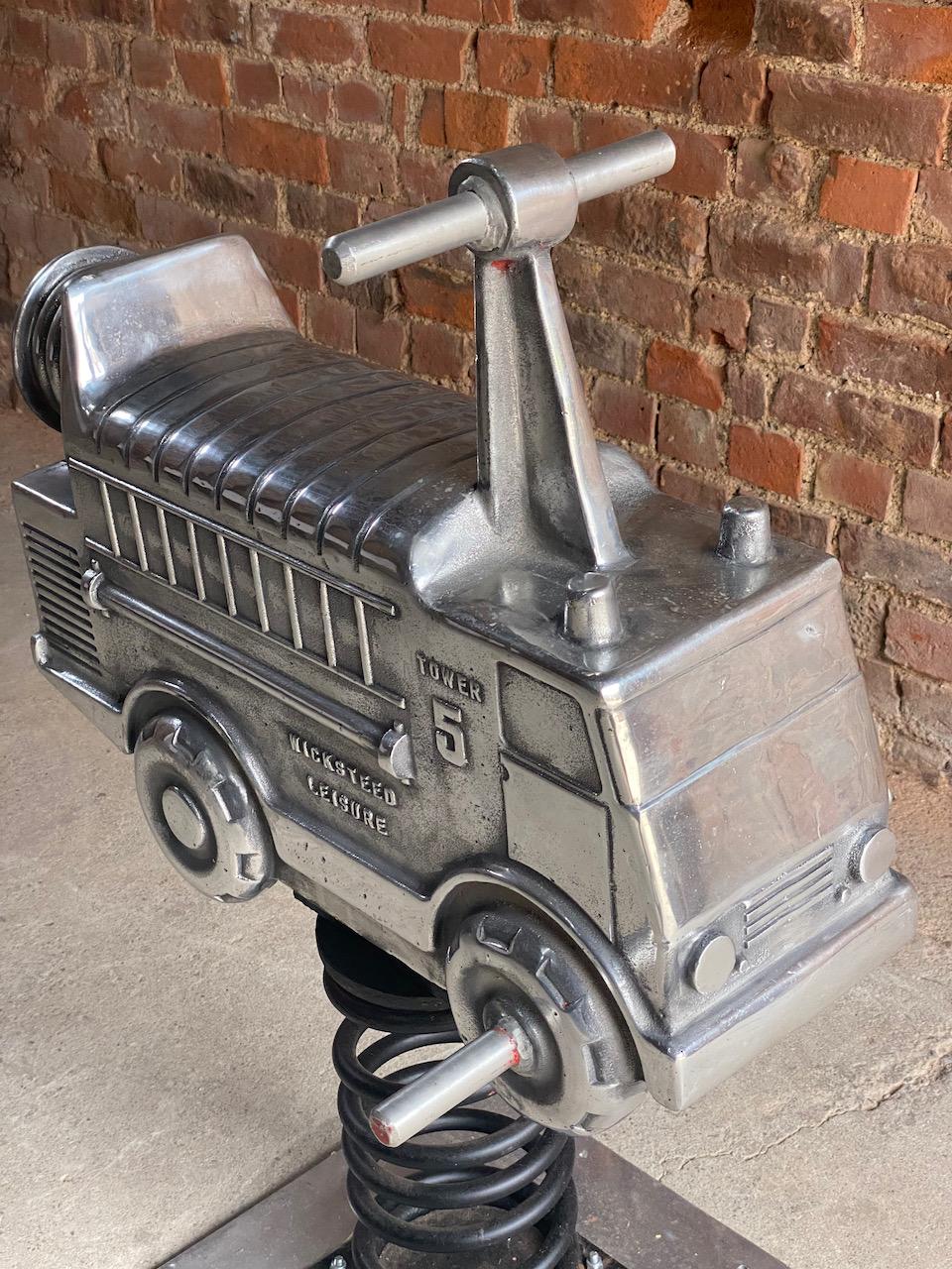 Wicksteed Fire Engine Child’s Fairground Rocker, Circa 1950 1