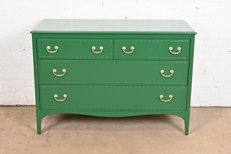 green emerald velvet dress Richmond Ridged Wide 6 Drawer Dresser, Matte Sage Green