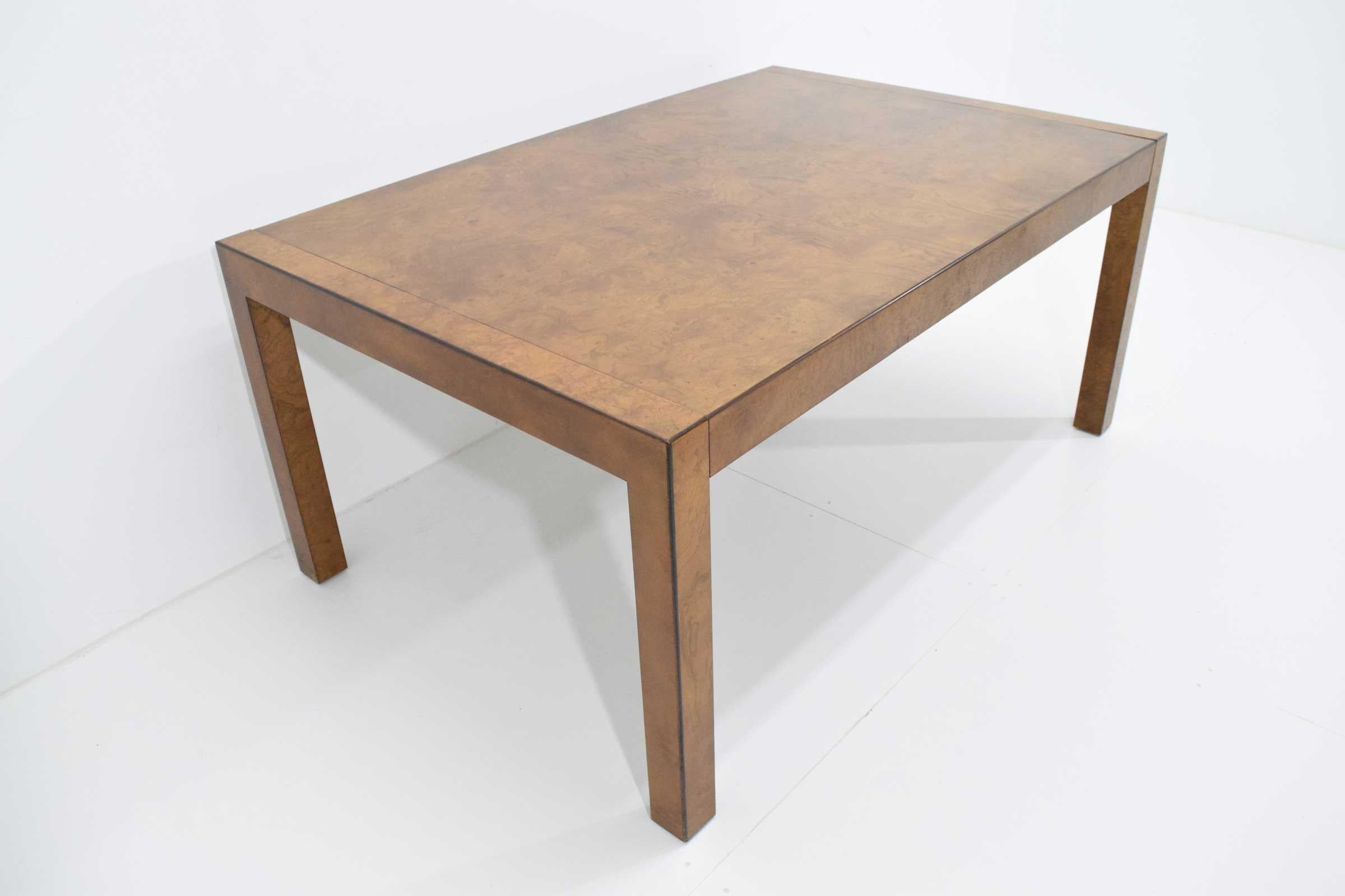 John Widdicomb Burl Wood Dining Table 1