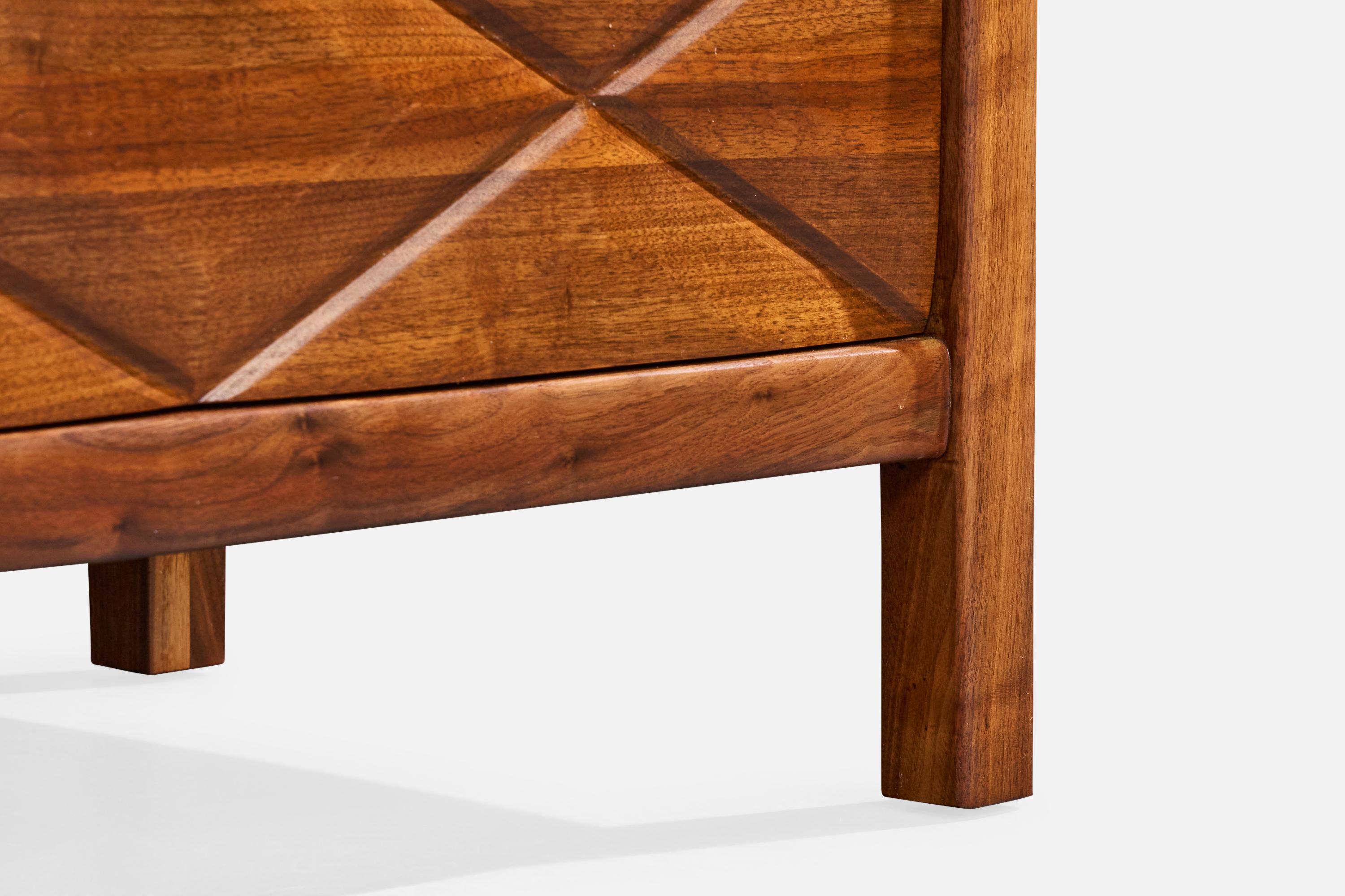 Widdicomb, Cassettiera, Oak, Ottone, USA, anni '50 in vendita 3