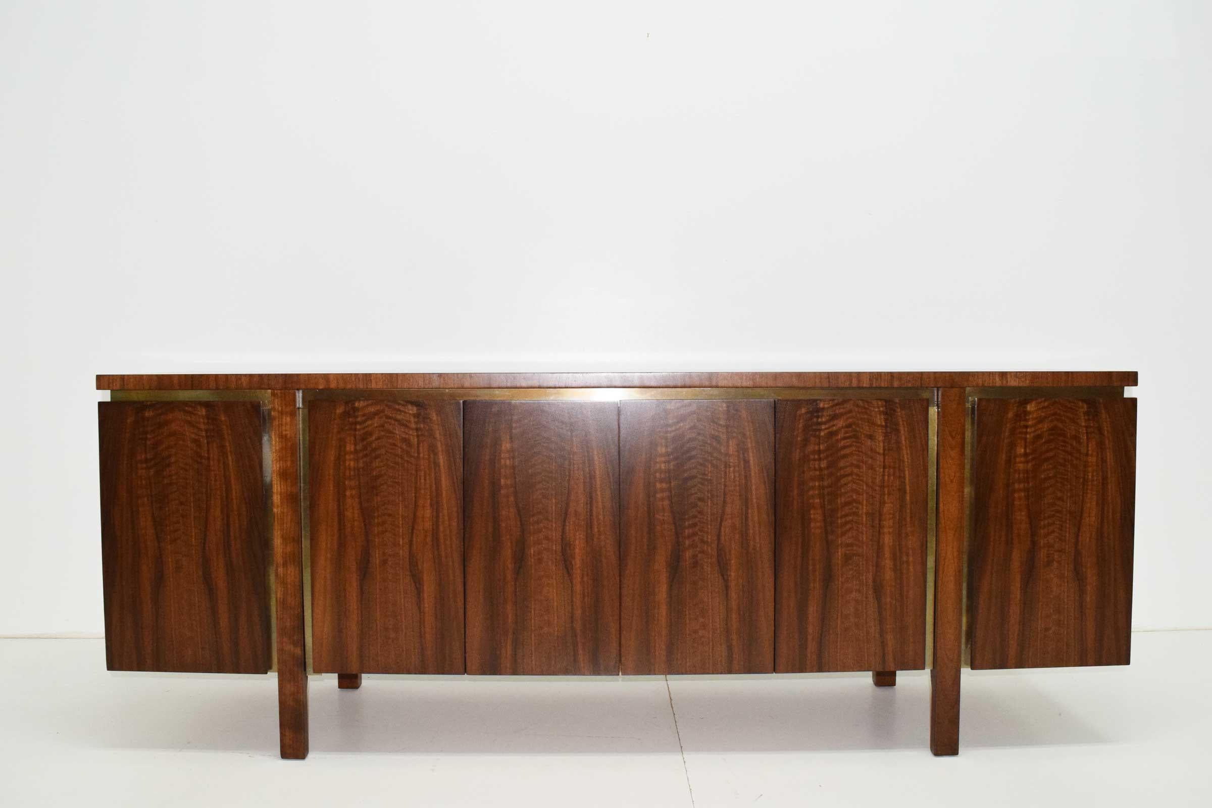 Widdicomb Credenza or Sideboard in Walnut with Parquet Patterned Top 4