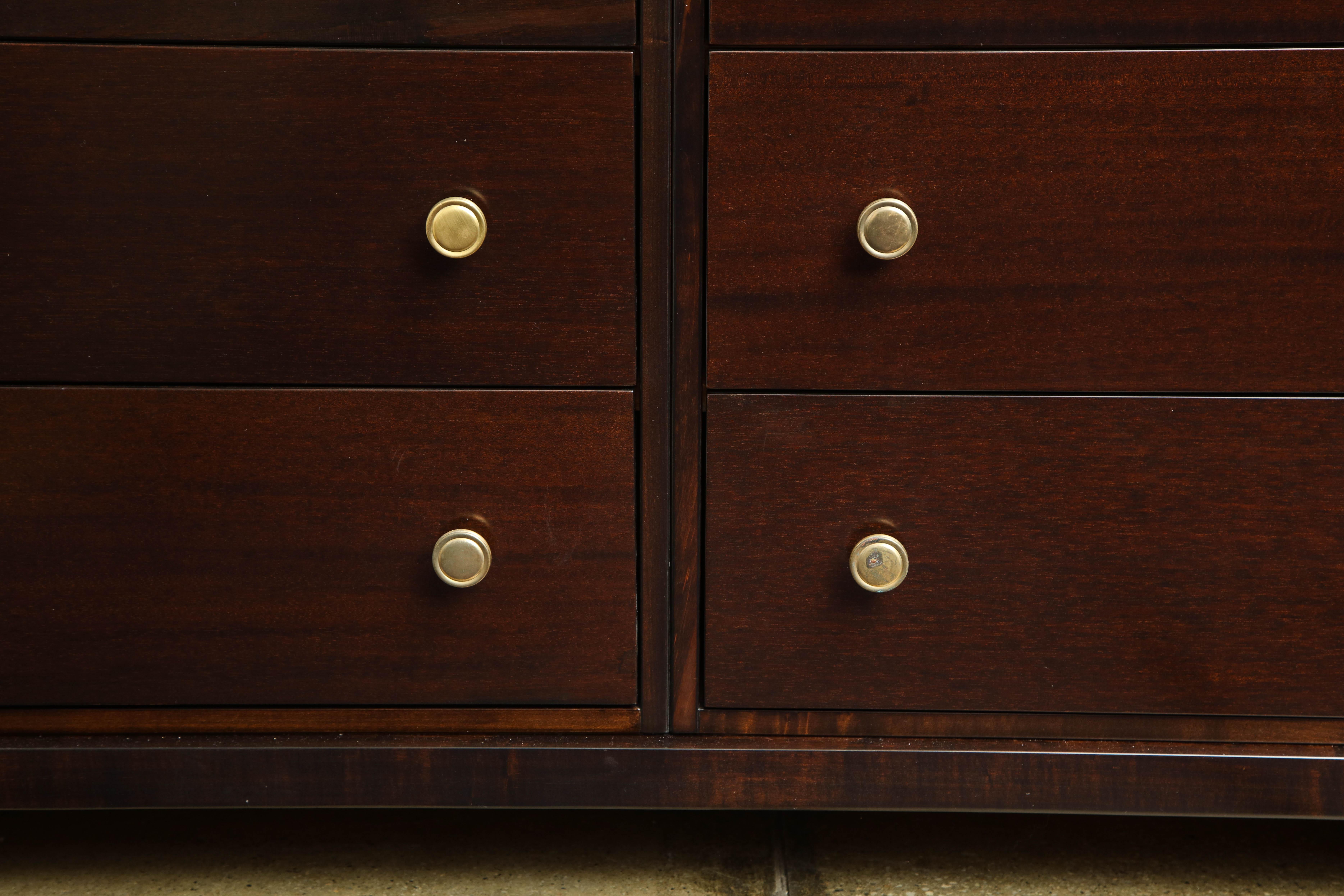 Widdicomb, Mid-Century Double Chest of Drawers In Excellent Condition For Sale In New York, NY