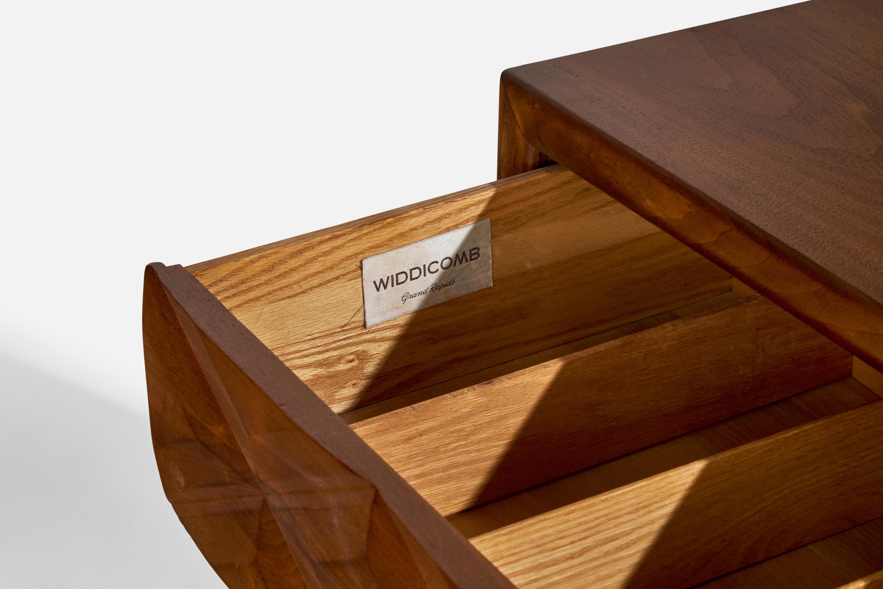 Widdicomb, Dresser, Oak, Brass, USA, 1950s For Sale 3
