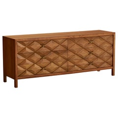 Widdicomb, Dresser, Oak, Brass, USA, 1950s
