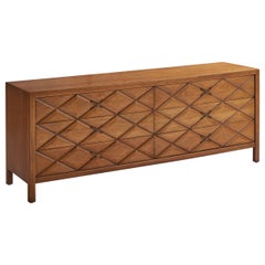 Widdicomb, Dresser, Walnut, Brass, USA, 1950s