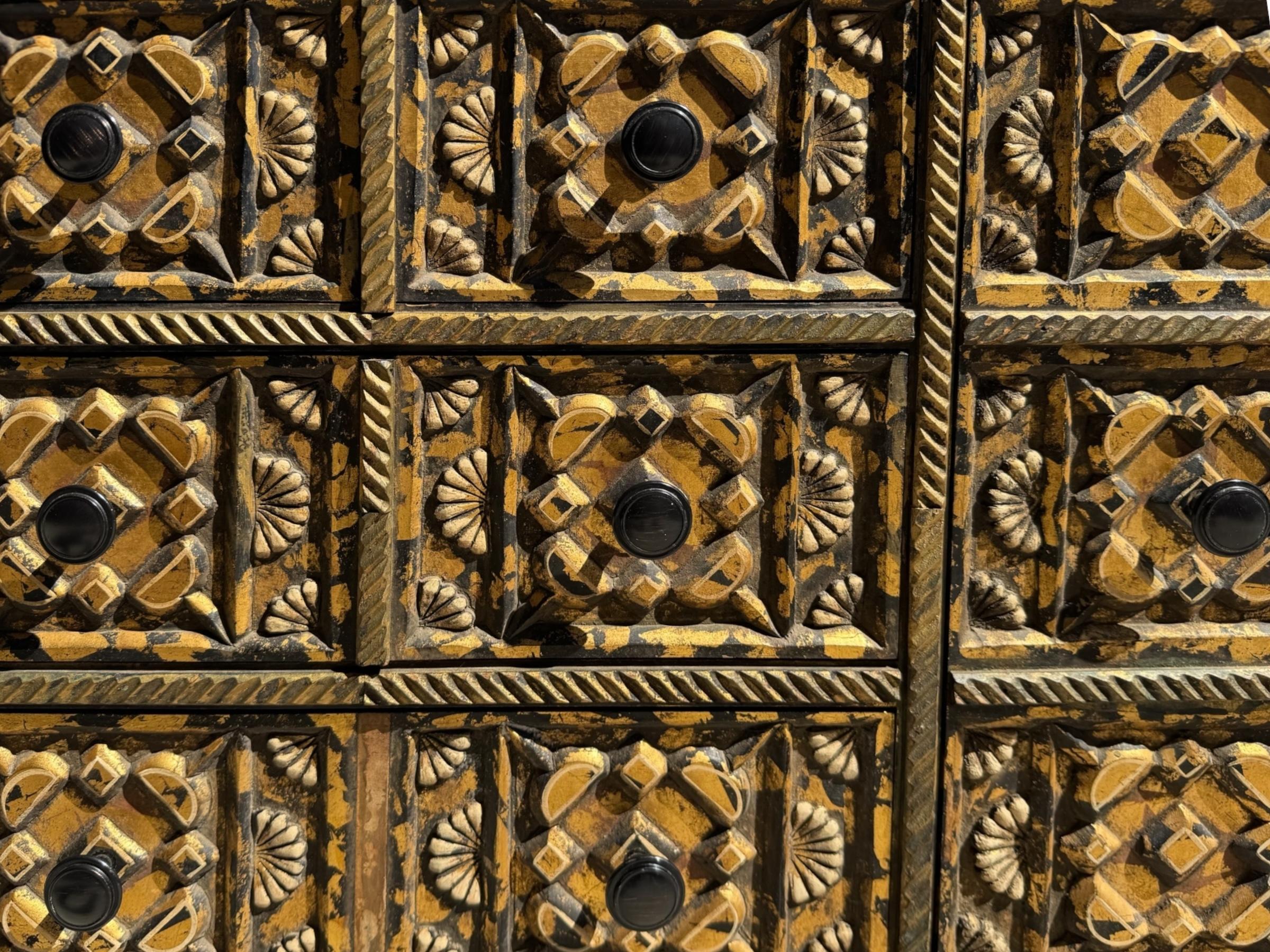 American Widdicomb Gilded Walnut Chest For Sale