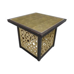 Widdicomb Gold Leaf Pedestal Table