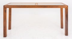Widdicomb Manner Modern Wood and Glass Table, 1980s