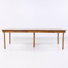 Widdicomb MCM Bleached Mahogany Expanding Console Dining Table with 4 Leaves