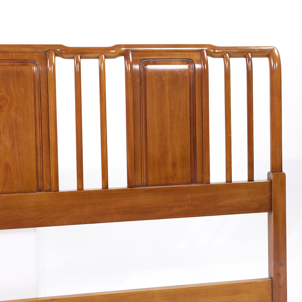 Late 20th Century Widdicomb Mid Century King Walnut Headboard For Sale