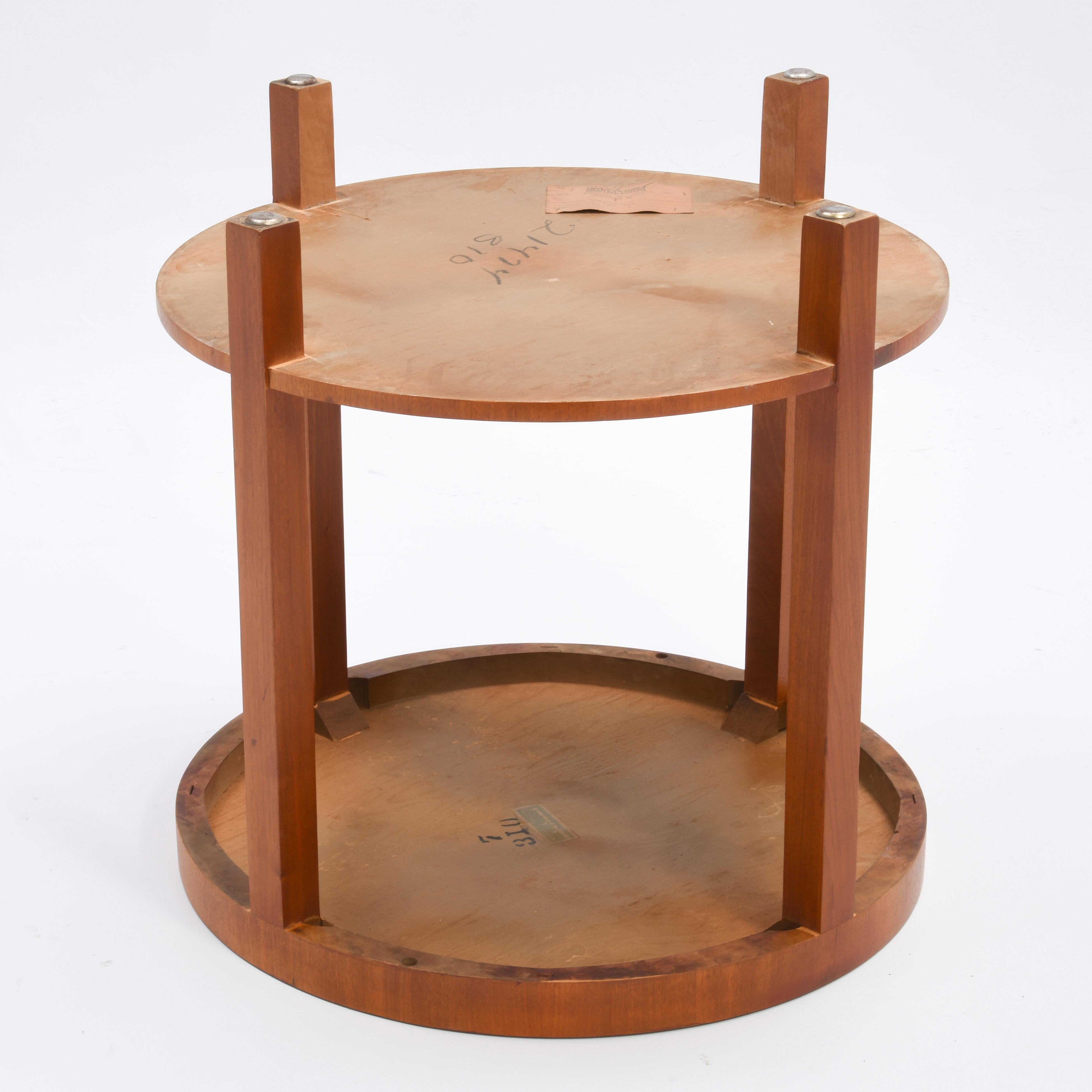 Widdicomb Mid Century Modern Round Lamp Table T.H. Robsjohn Gibbings 1947 For Sale 5