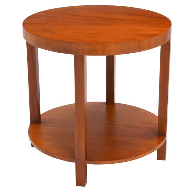 Round Saber Leg Klismos Side Table By T.H. Robsjohn-Gibbings For ...