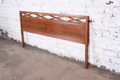 Widdicomb Mid-Century Modern Walnut King Size Headboard, 1950s