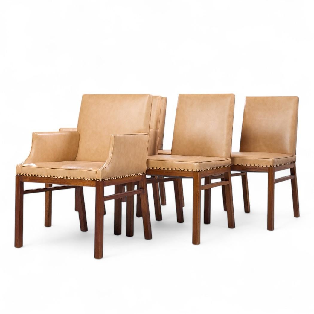 Mid-Century Modern Widdicomb Mid Century Walnut Dining Chairs - Set of 6 For Sale