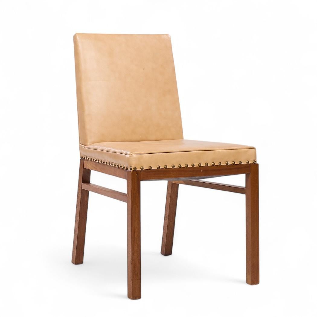 Widdicomb Mid Century Walnut Dining Chairs - Set of 6 In Good Condition For Sale In Countryside, IL