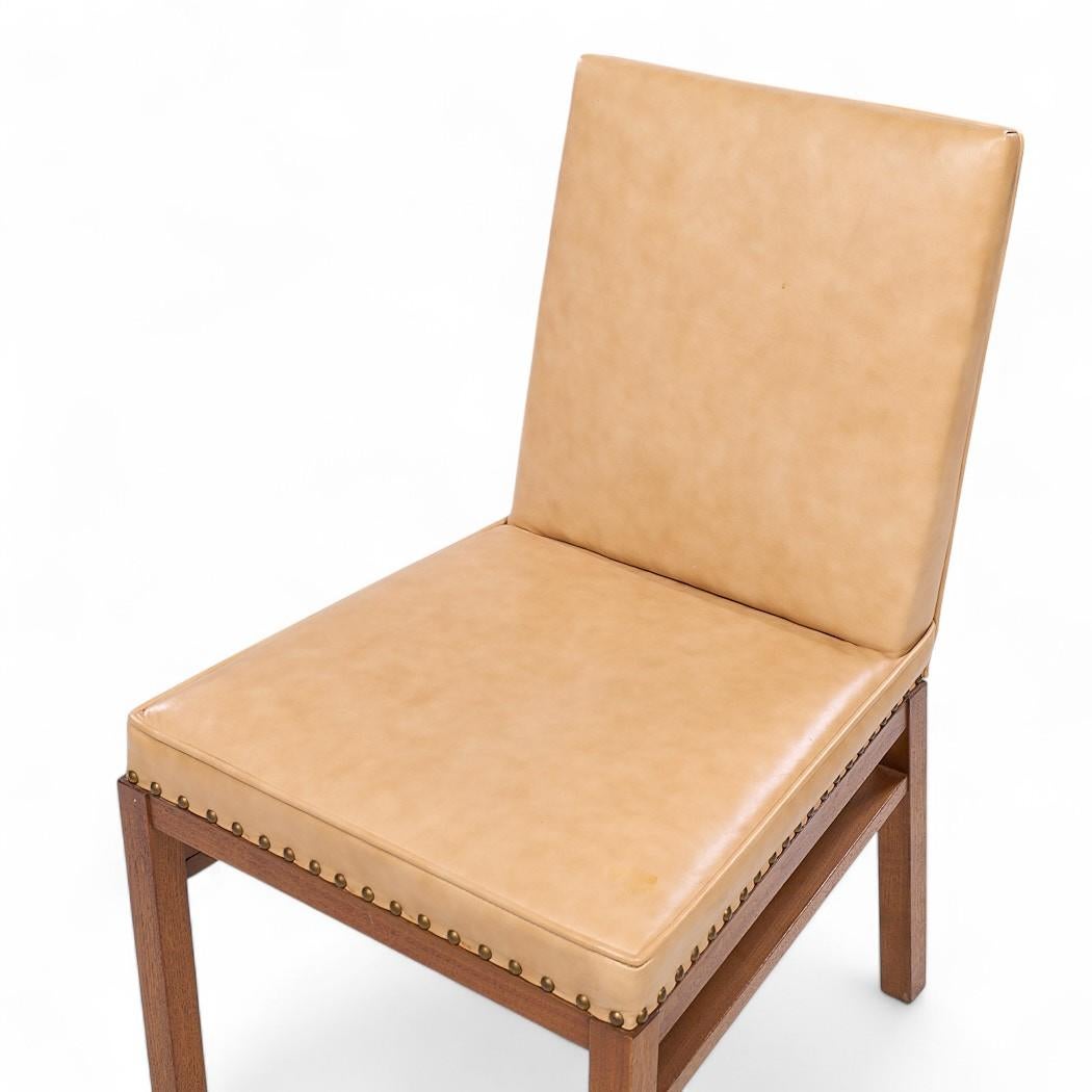 Upholstery Widdicomb Mid Century Walnut Dining Chairs - Set of 6 For Sale