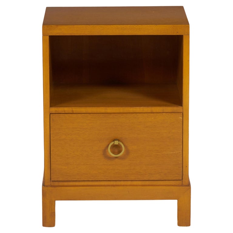 Modern American MidCentury Walnut Single Drawer Nightstand