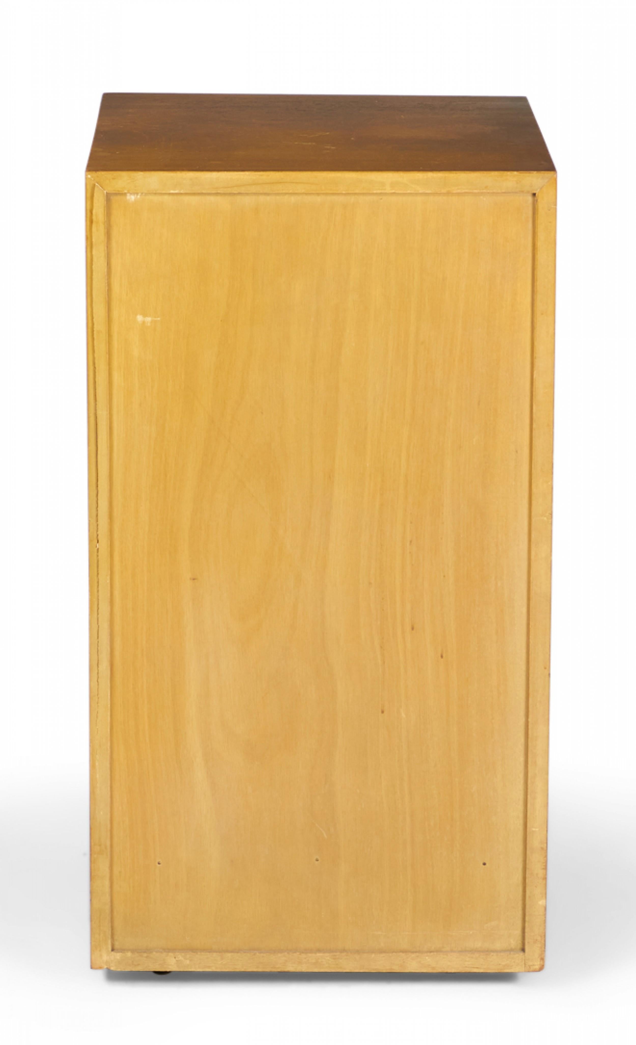 Widdicomb Modern Blond Maple Tall Single-Door Cabinet / Nightstand In Good Condition For Sale In New York, NY