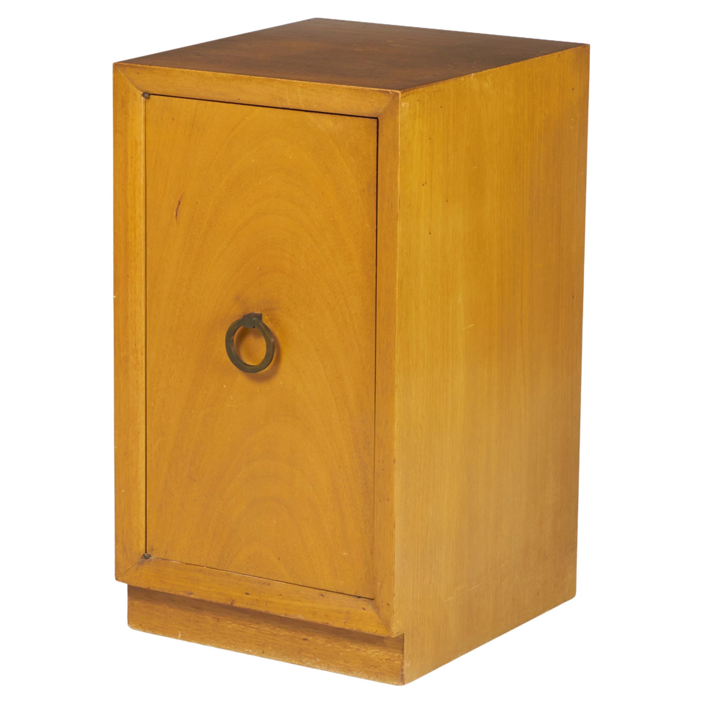 Widdicomb Modern Blond Maple Tall Single-Door Cabinet / Nightstand