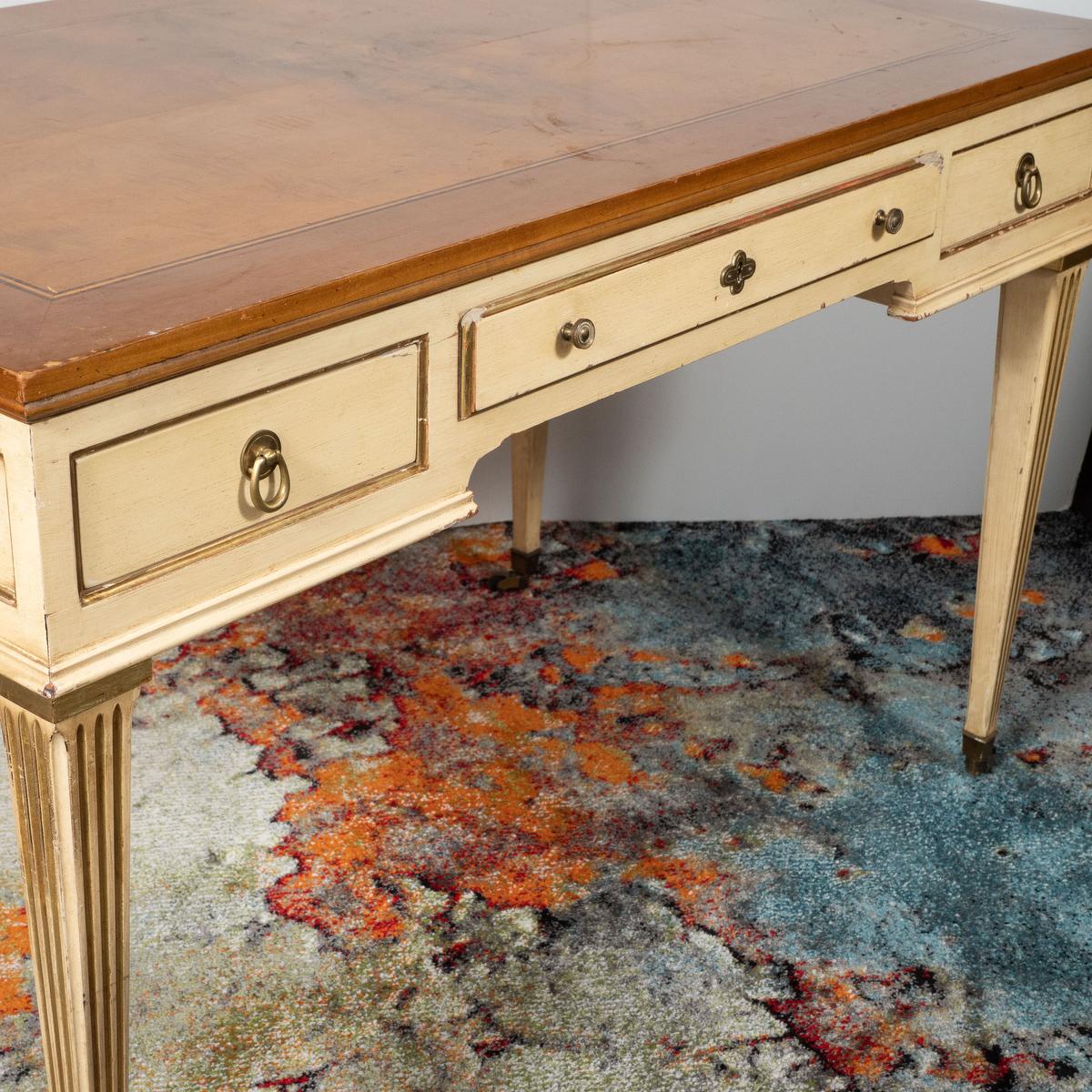 American Widdicomb Painted and Gilt Wood Desk For Sale