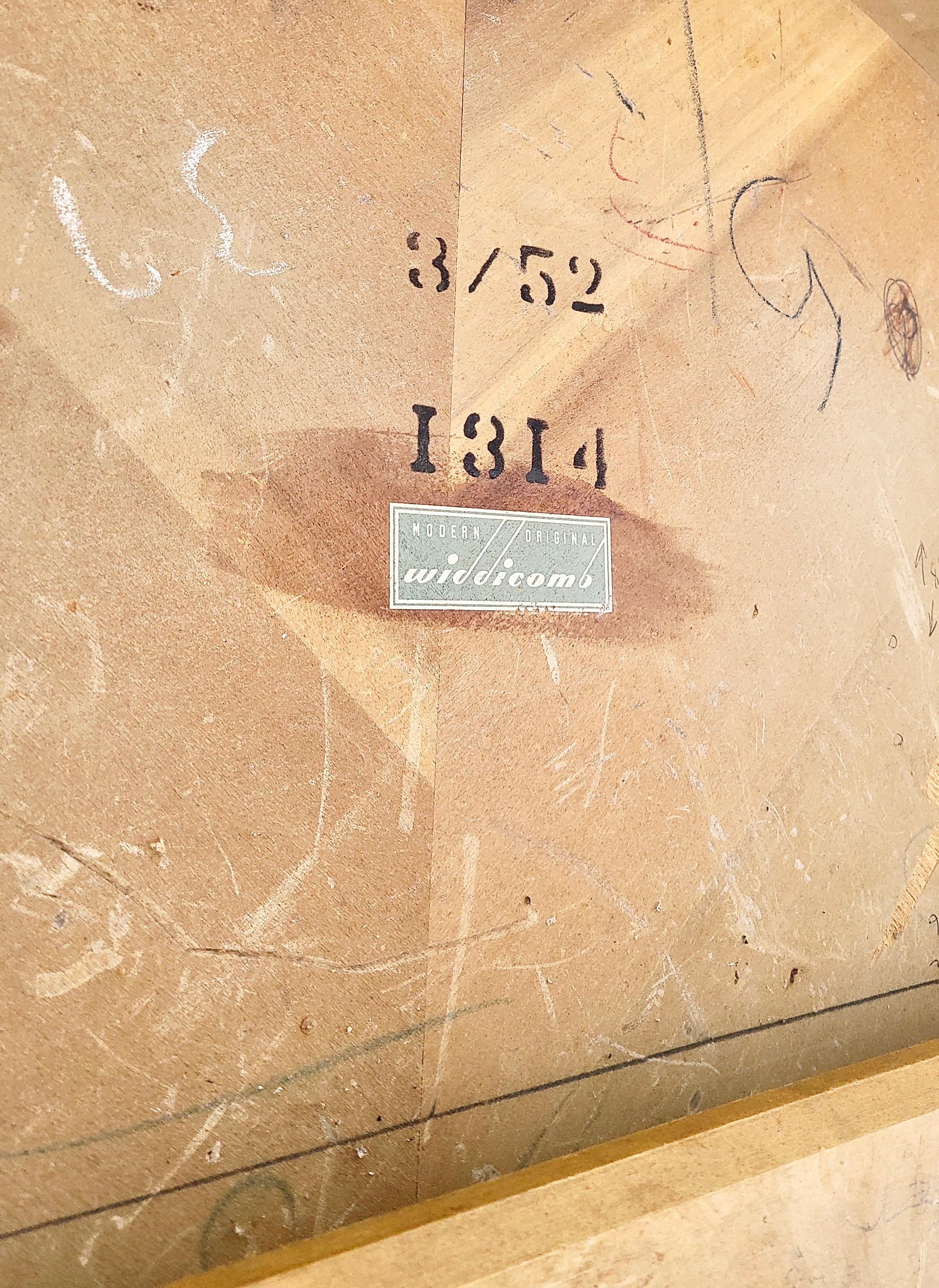 Table de salle à manger Widdicomb à pieds de sabre Robsjohn-Gibbings en vente 6