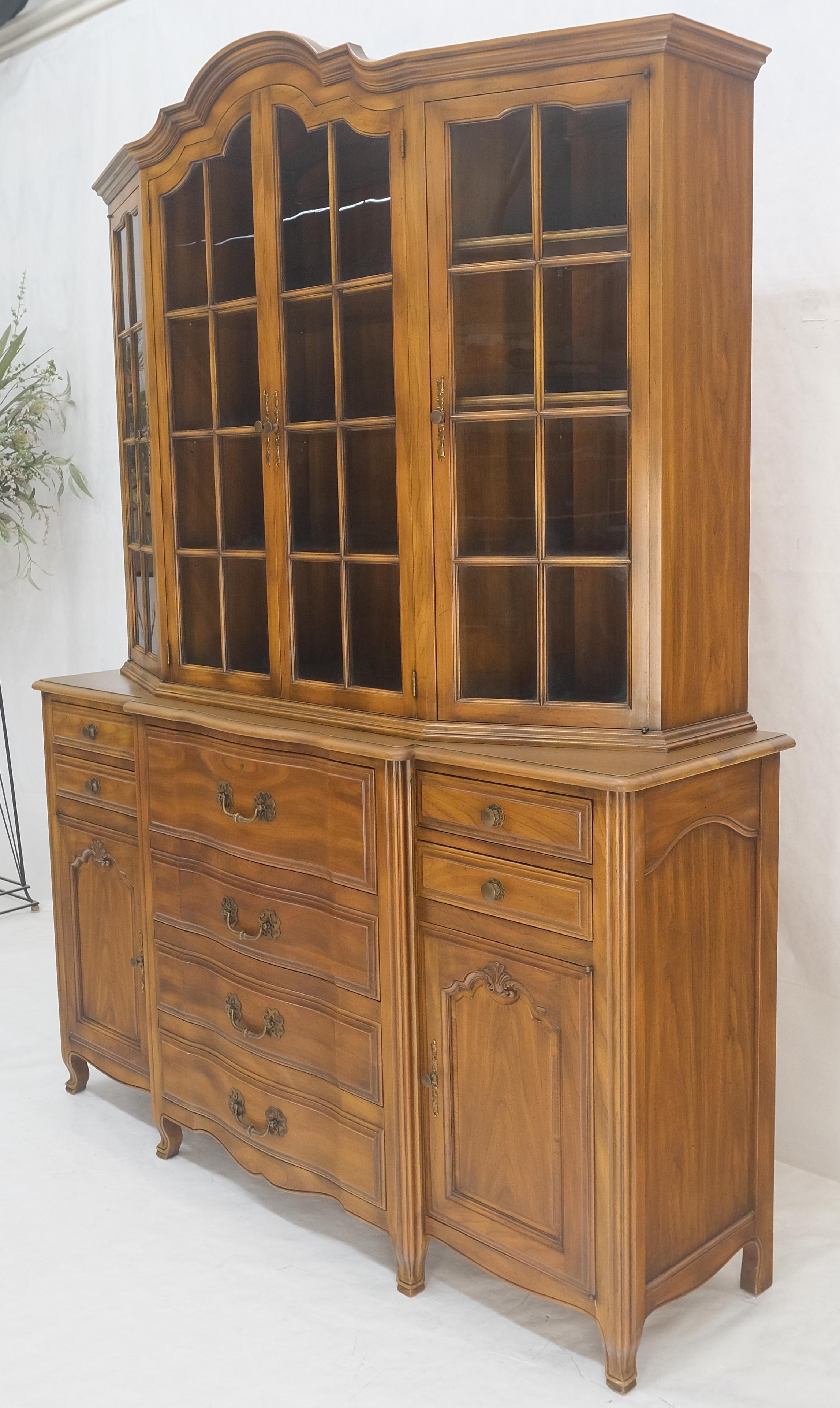 Widdicomb Solid Cherry Butlers Drop Front Leather Top Desk Breakfront MINT For Sale 4