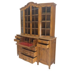 Widdicomb Cherry Solid Butlers Drop Front Leather Top Desk Breakfront MINT