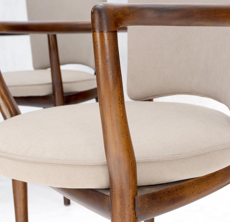 Solid Walnut New Alcantera Upholstery Dining Game Table