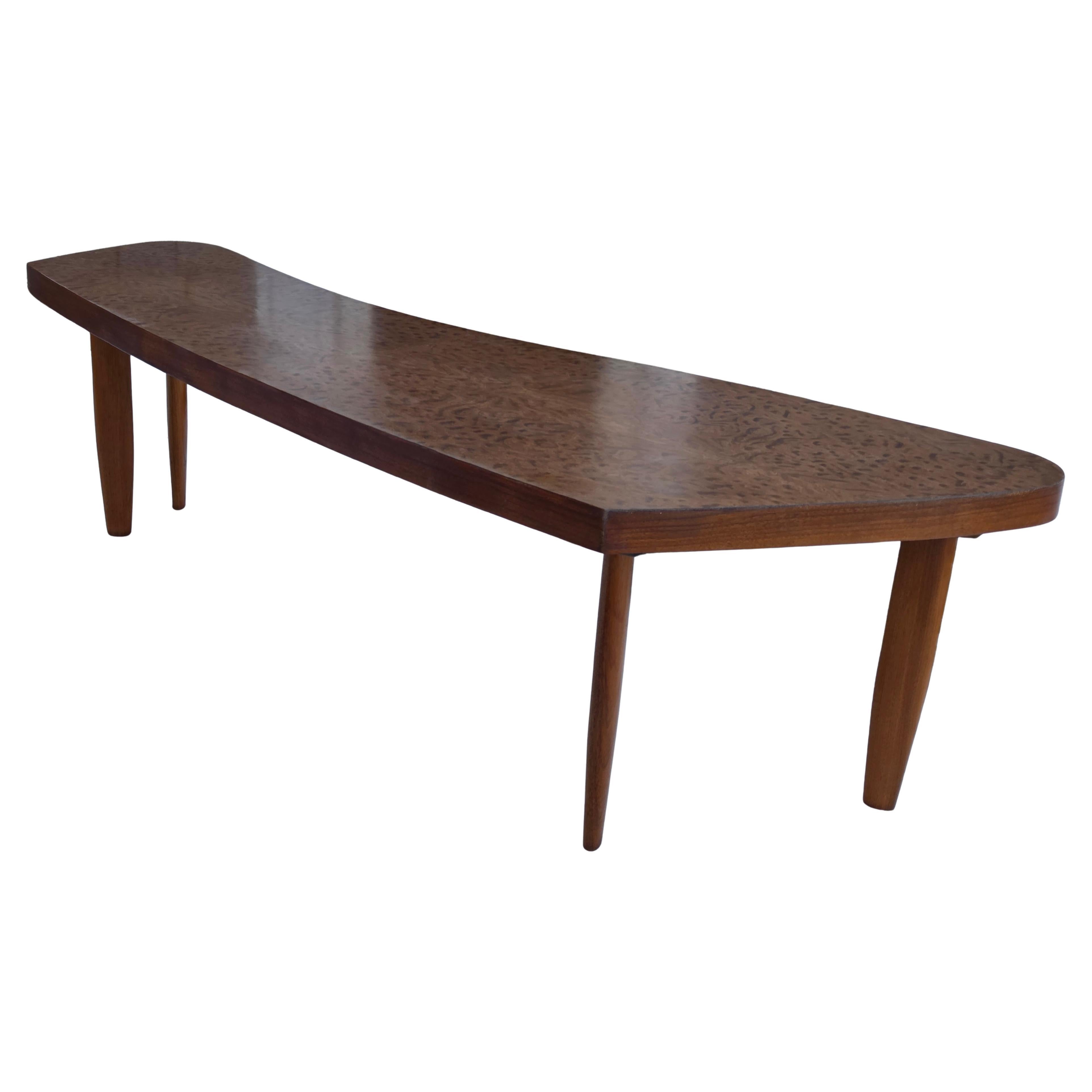 Widdicomb Sundra Coffee Table 8/61 Carpathian Elm, East Indian Laurel and Walnut For Sale