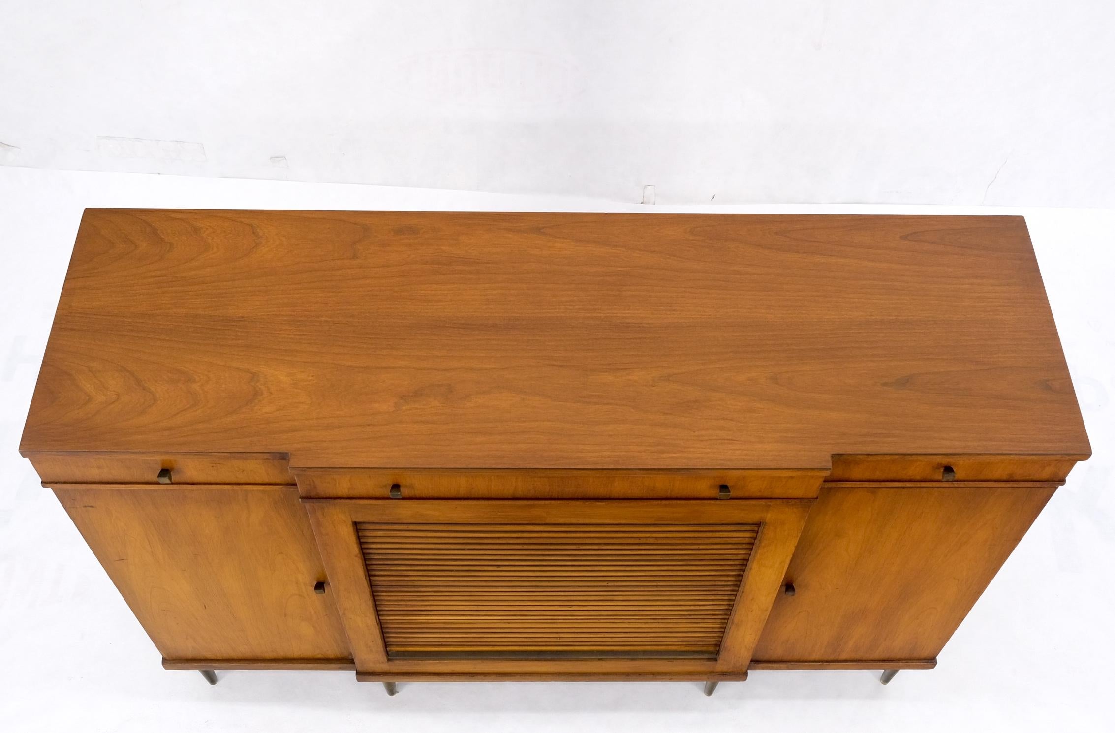 Widdicomb Tambour Doors Compartment Console Server Credenza Cabinet Sideboard 9