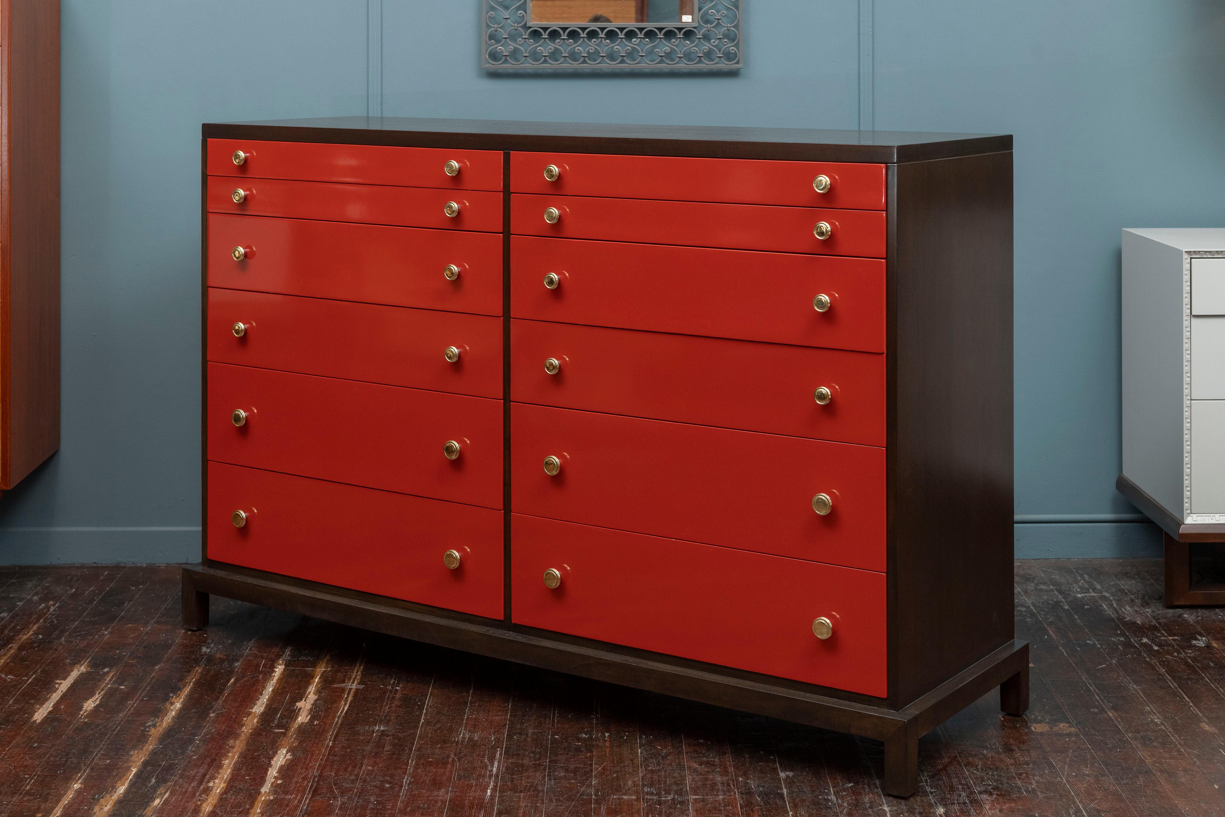 Widdicomb Twelve Drawer Tall Dresser In Good Condition For Sale In San Francisco, CA