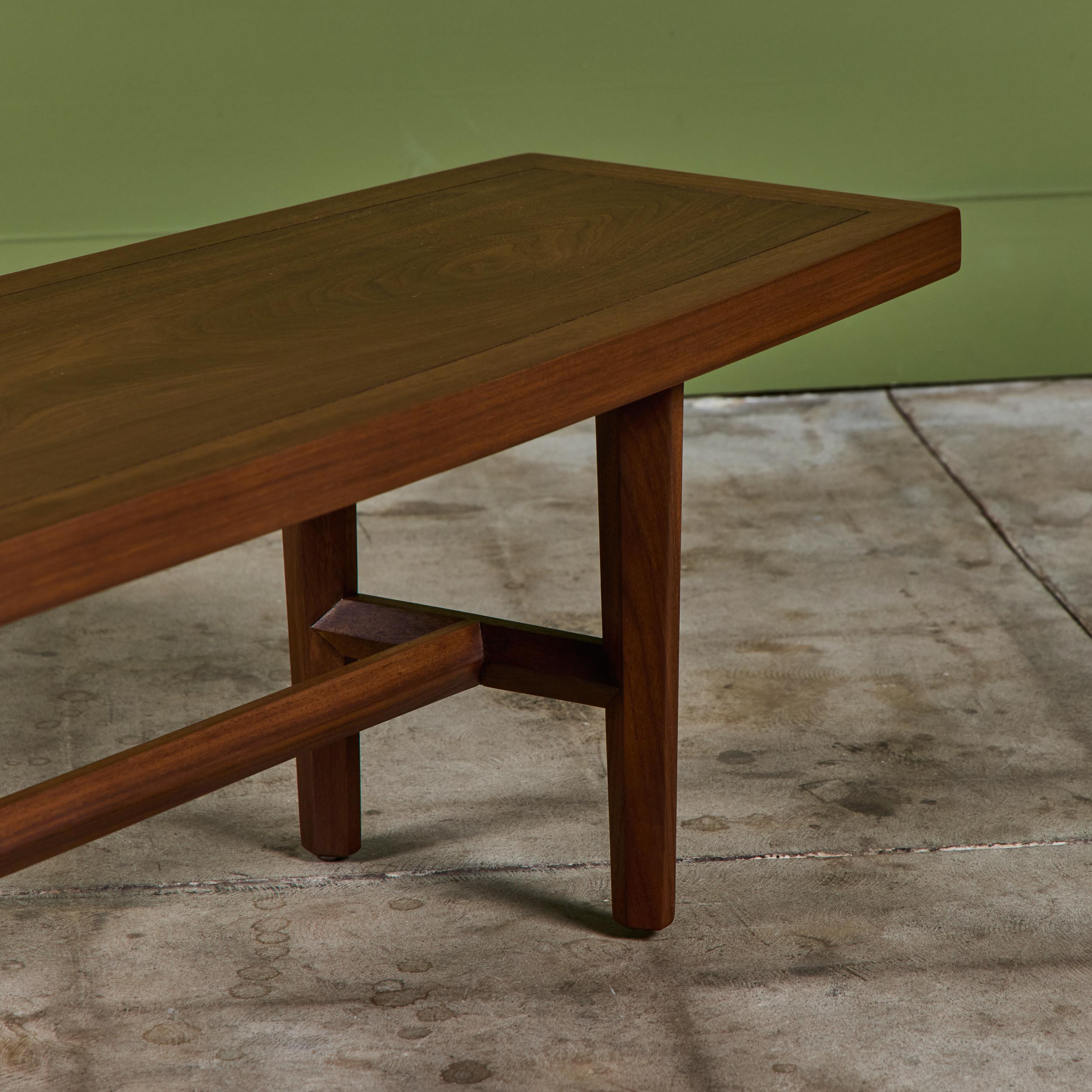 Widdicomb Walnut Coffee Table For Sale 4