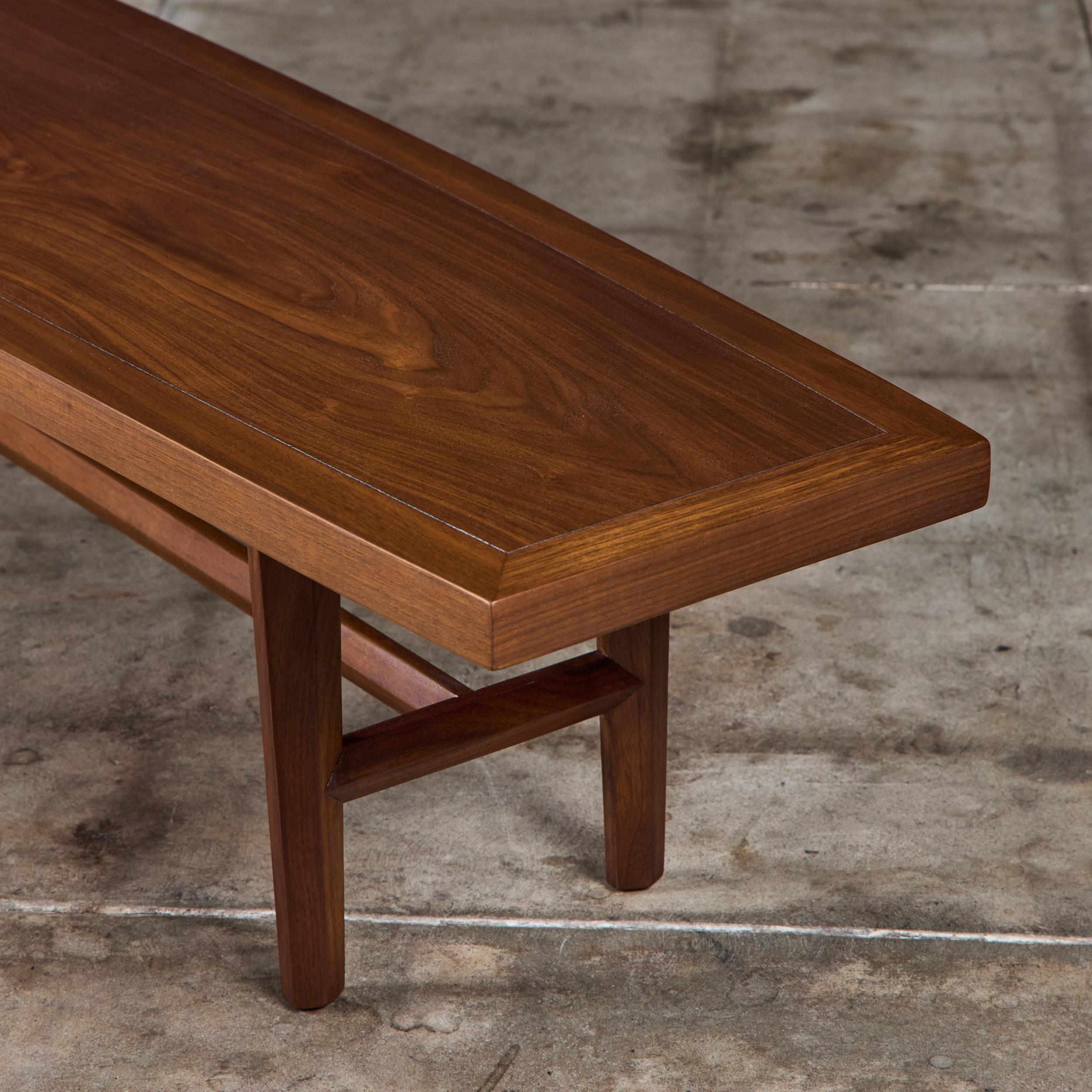Widdicomb Walnut Coffee Table For Sale 9