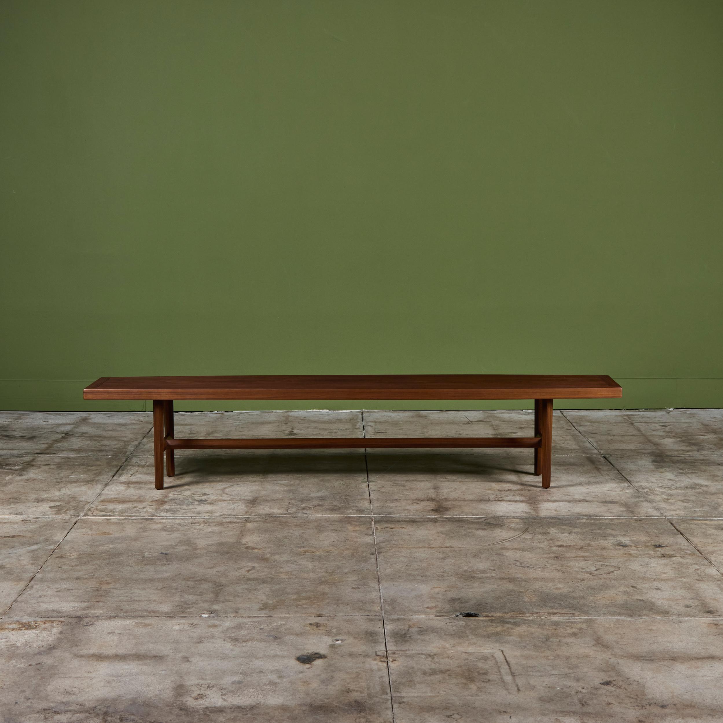 Mid-Century Modern Widdicomb Walnut Coffee Table For Sale